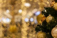 Julstämning med kulor. Foto.